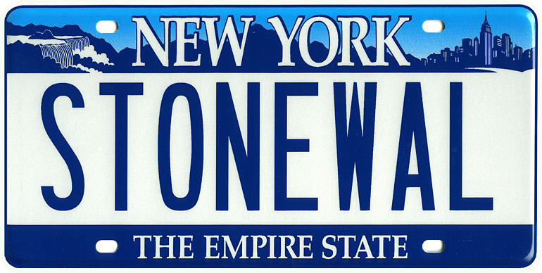 2009 Stonewall License Plate